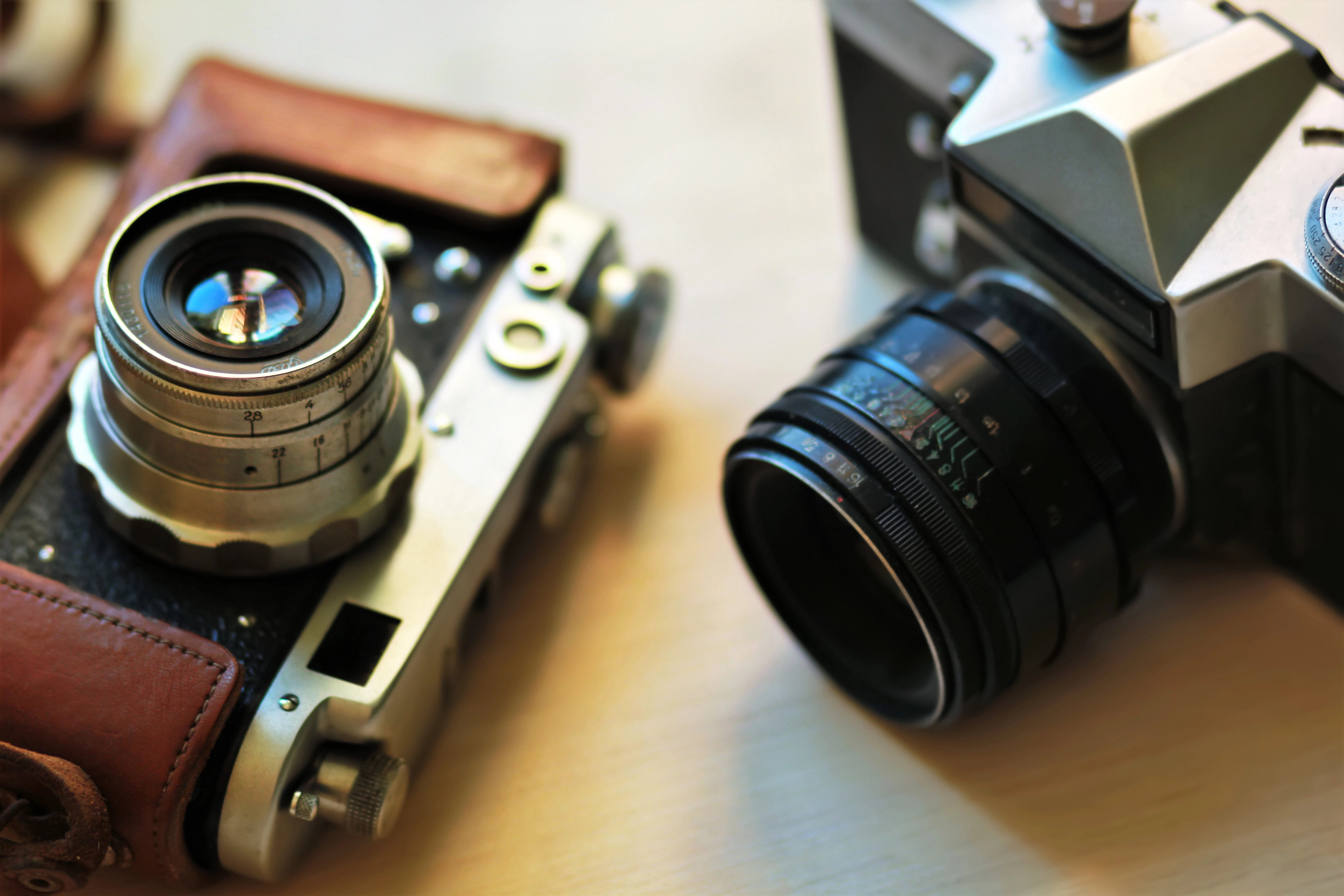 Vintage cameras and lenses