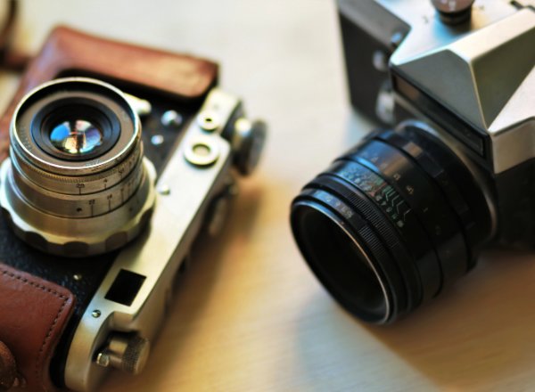 Vintage cameras and lenses